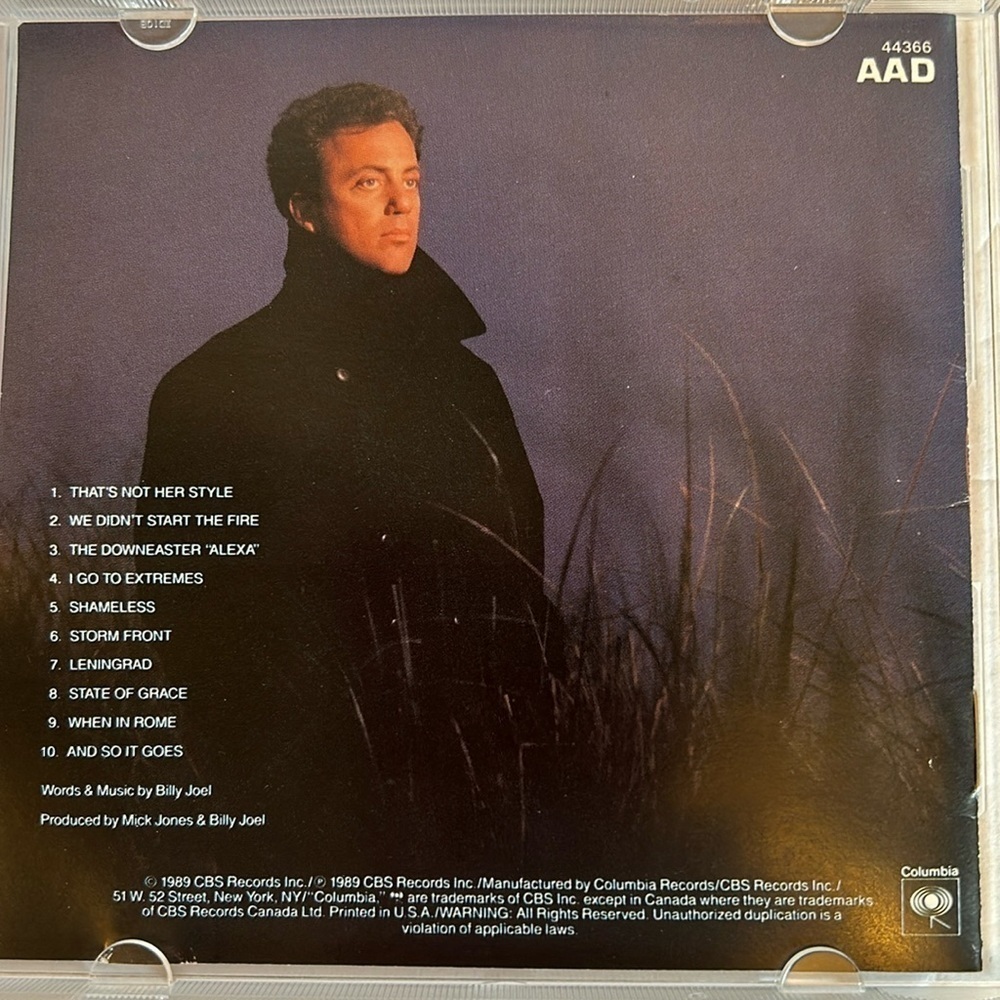 BILLY JOEL “Storm front” CD